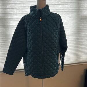 Athleta Women's Quilted Puffer Jacket - teal green